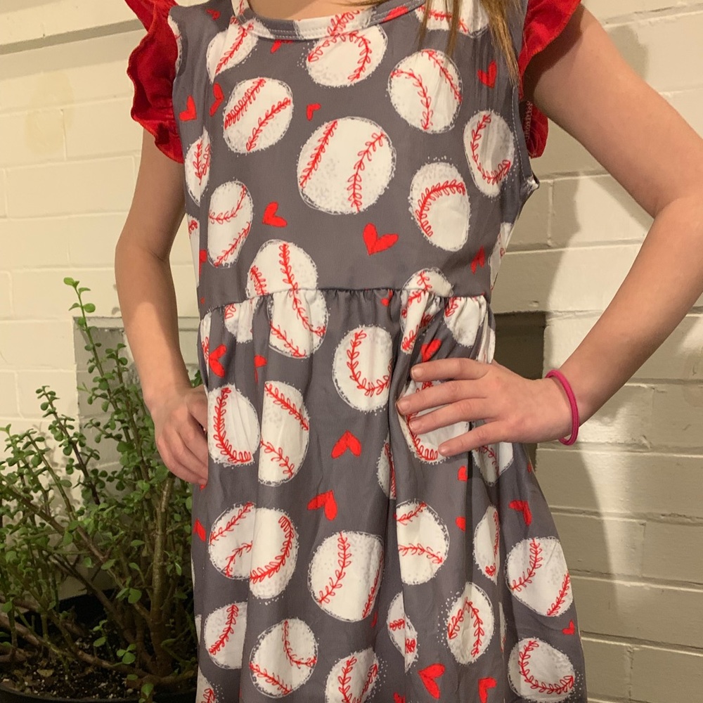 Little girls basketball dress with shorts